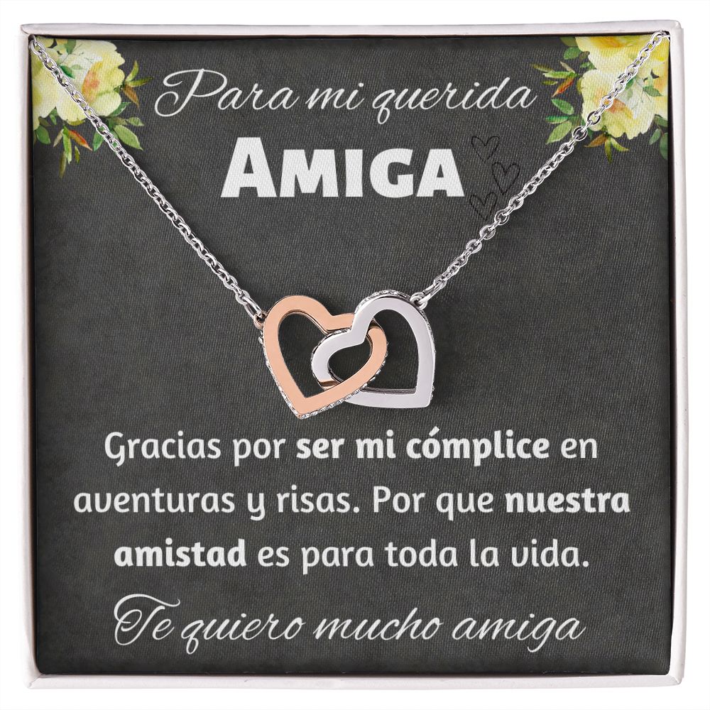 Regalo Para Amiga Collar de Corazones Joya Para Mujer Regalo Cumpleaños Para Mejor Amiga