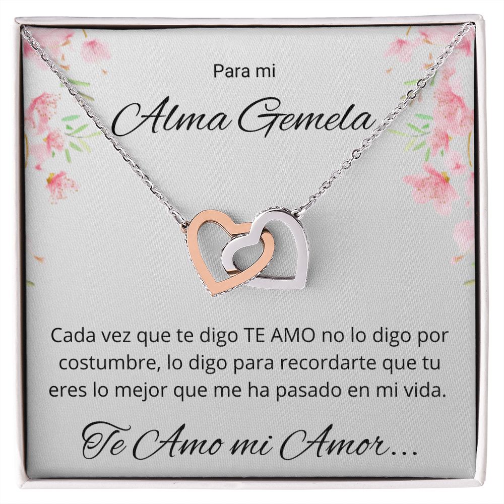 Regalo Esposa Novia Para Mi Alma Gemela Collar De Corazones