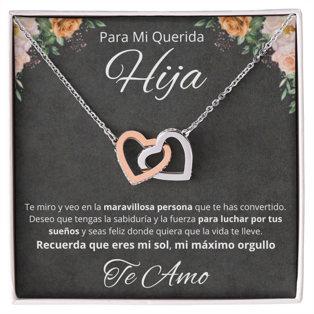 Regalo Para Mi Querida Hija Joya Cumpleaños Quinceañera Collar Mensaje Personalizado De Papa Para Hija Joyería Para Hija De Mamá