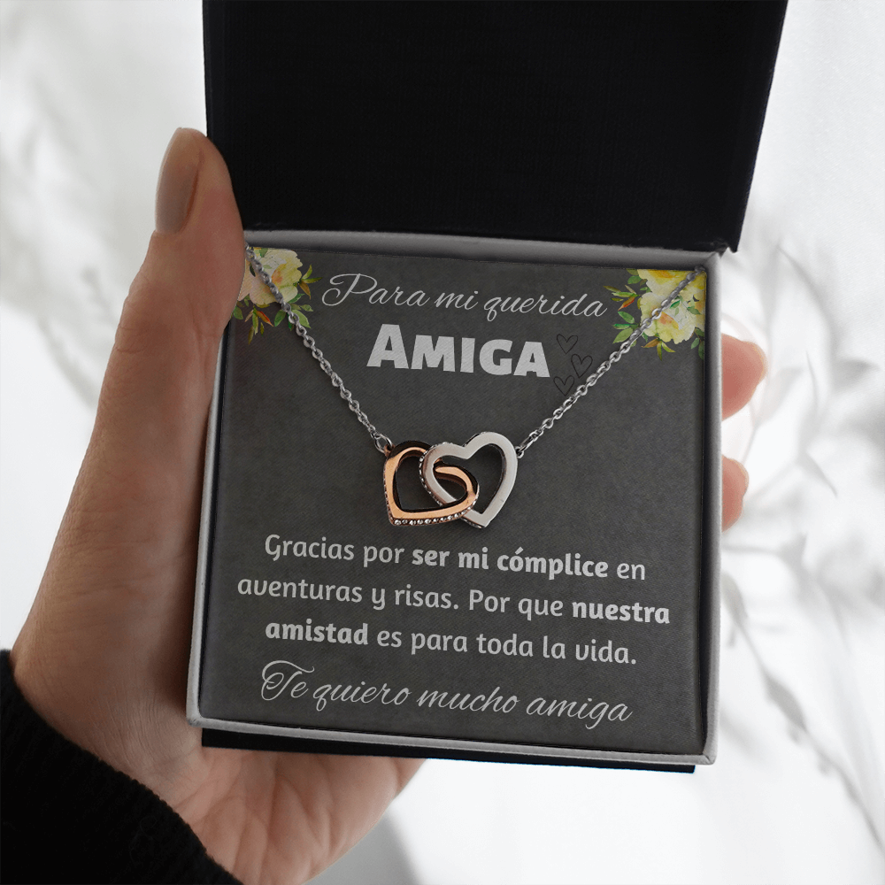 Regalo Para Amiga Collar de Corazones Joya Para Mujer Regalo Cumpleaños Para Mejor Amiga