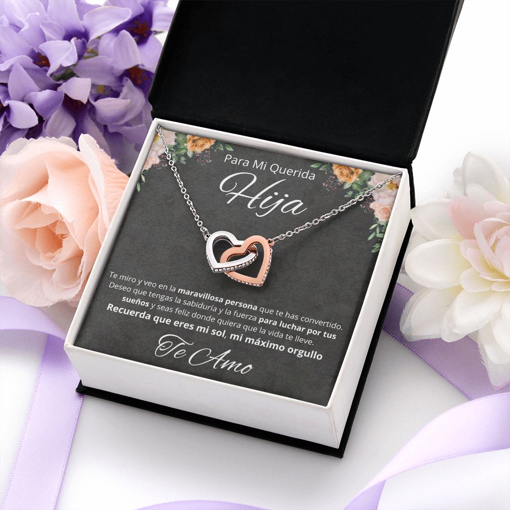 Regalo Para Mi Querida Hija Joya Cumpleaños Quinceañera Collar Mensaje Personalizado De Papa Para Hija Joyería Para Hija De Mamá