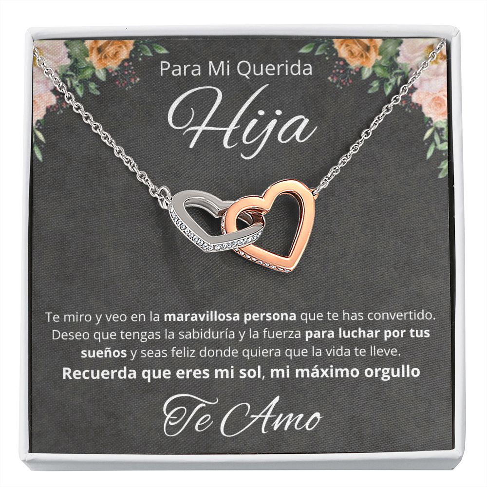 Regalo Para Mi Querida Hija Joya Cumpleaños Quinceañera Collar Mensaje Personalizado De Papa Para Hija Joyería Para Hija De Mamá