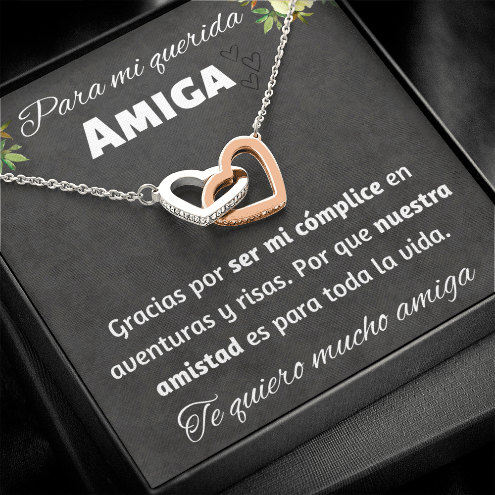 Regalo Para Amiga Collar de Corazones Joya Para Mujer Regalo Cumpleaños Para Mejor Amiga