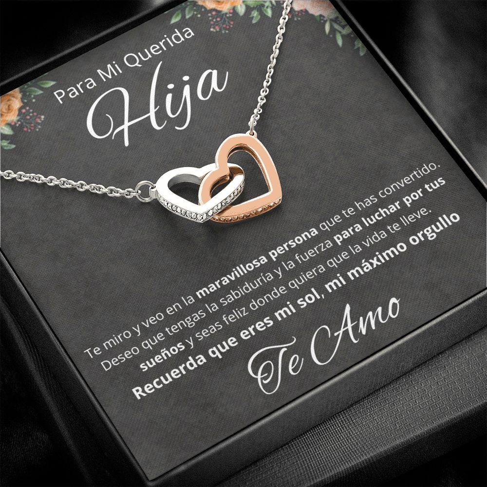 Regalo Para Mi Querida Hija Joya Cumpleaños Quinceañera Collar Mensaje Personalizado De Papa Para Hija Joyería Para Hija De Mamá