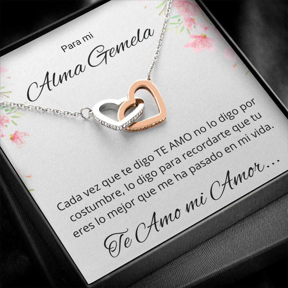 Regalo Esposa Novia Para Mi Alma Gemela Collar De Corazones