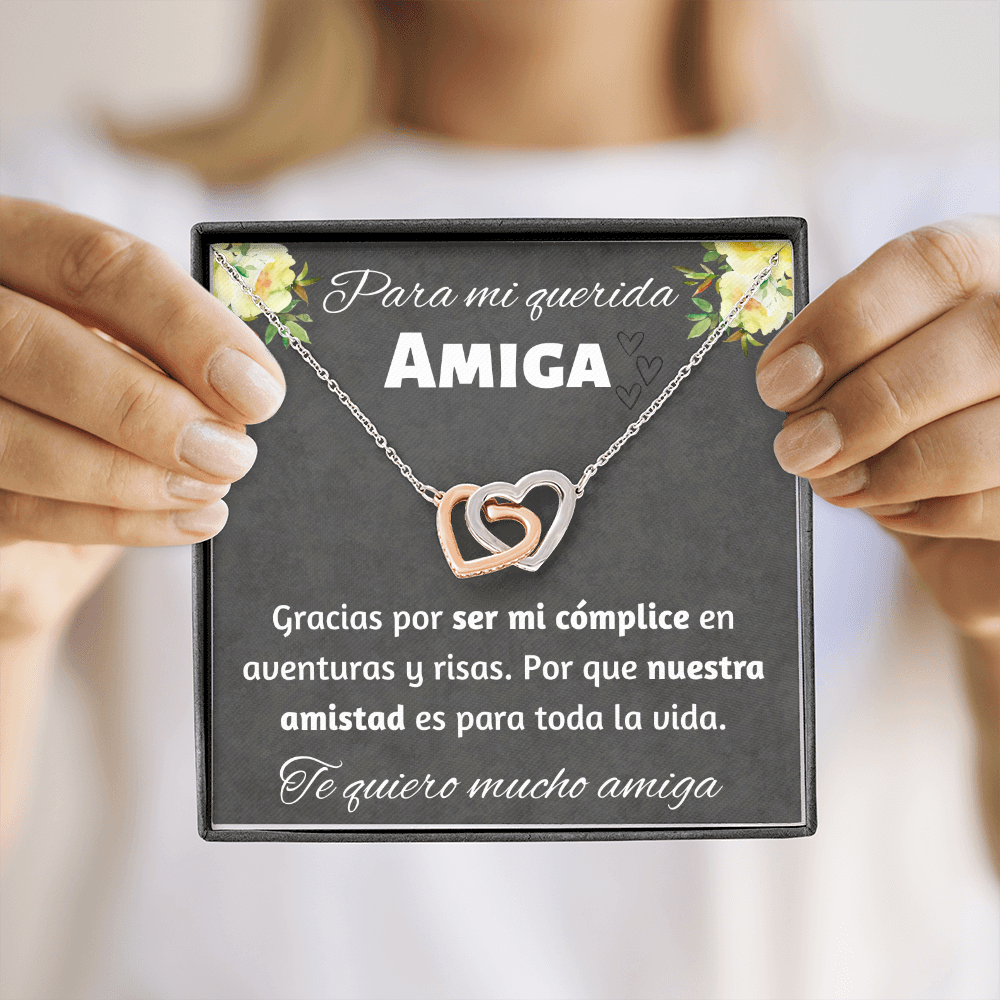 Regalo Para Amiga Collar de Corazones Joya Para Mujer Regalo Cumpleaños Para Mejor Amiga