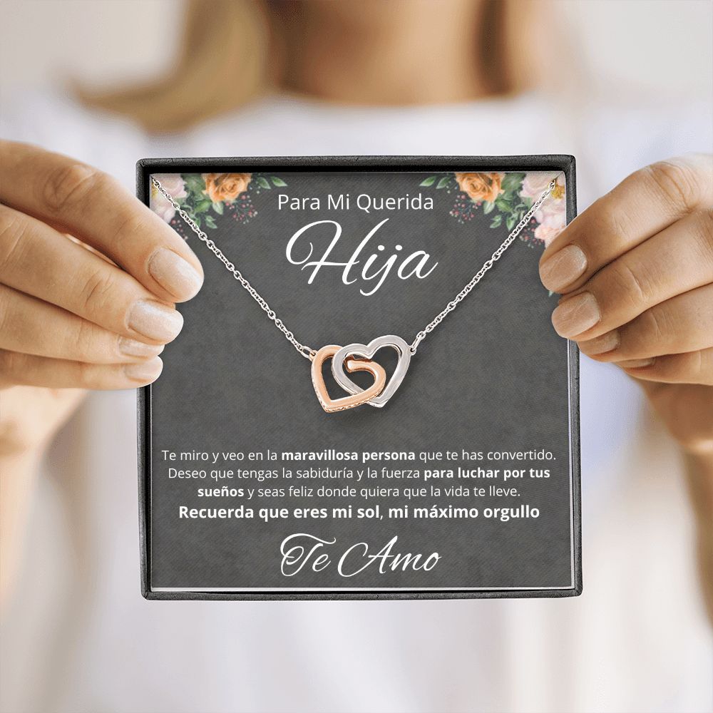 Regalo Para Mi Querida Hija Joya Cumpleaños Quinceañera Collar Mensaje Personalizado De Papa Para Hija Joyería Para Hija De Mamá