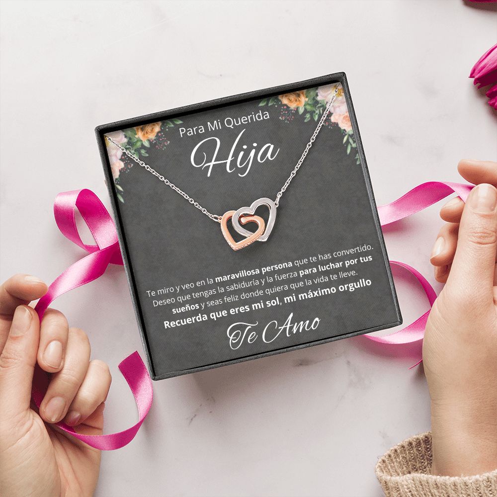 Regalo Para Mi Querida Hija Joya Cumpleaños Quinceañera Collar Mensaje Personalizado De Papa Para Hija Joyería Para Hija De Mamá