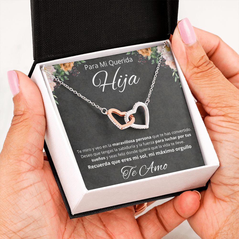 Regalo Para Mi Querida Hija Joya Cumpleaños Quinceañera Collar Mensaje Personalizado De Papa Para Hija Joyería Para Hija De Mamá