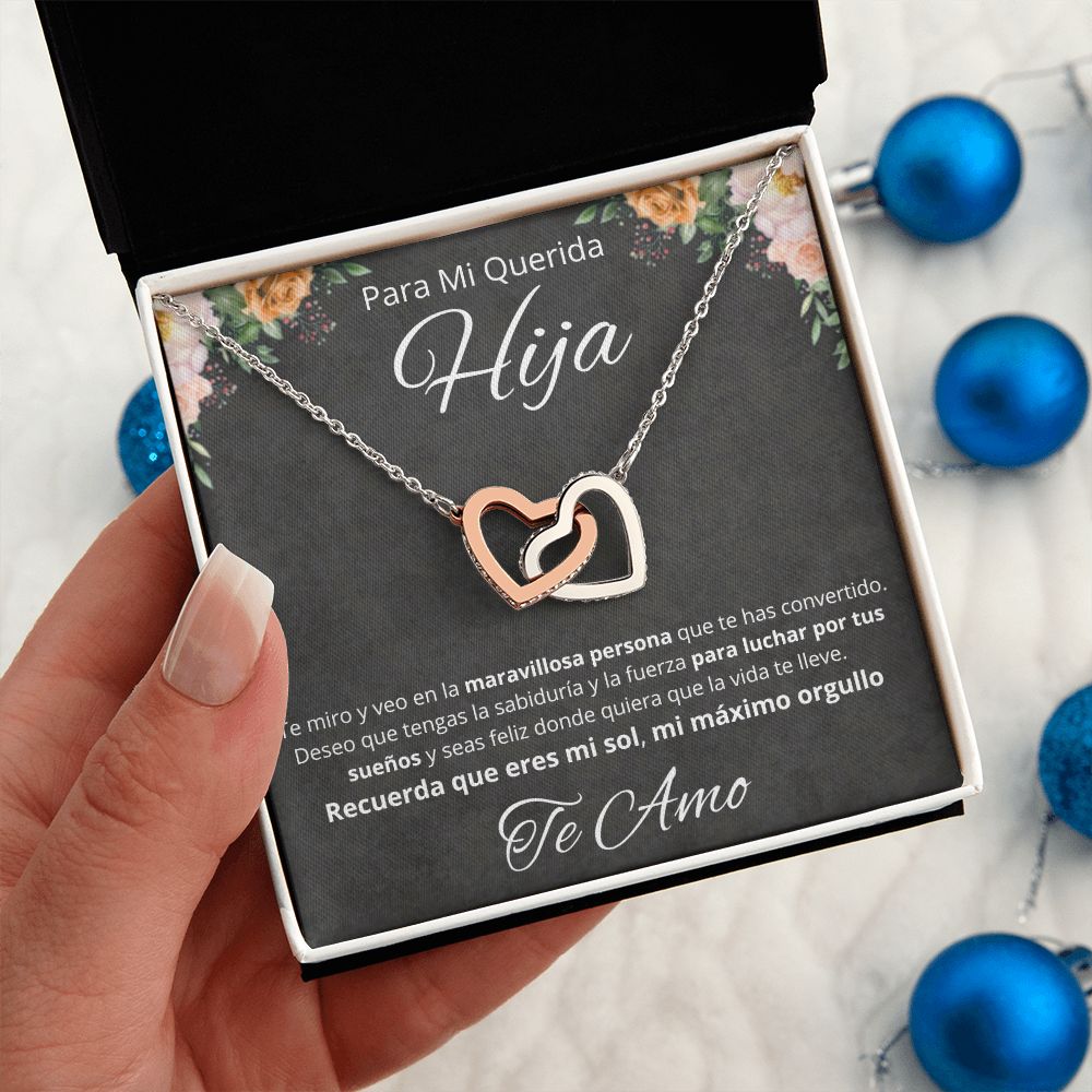 Regalo Para Mi Querida Hija Joya Cumpleaños Quinceañera Collar Mensaje Personalizado De Papa Para Hija Joyería Para Hija De Mamá