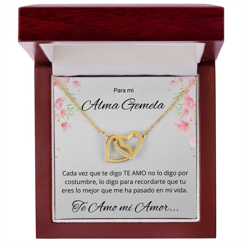 Regalo Esposa Novia Para Mi Alma Gemela Collar De Corazones