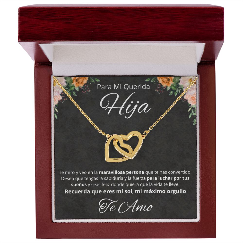 Regalo Para Mi Querida Hija Joya Cumpleaños Quinceañera Collar Mensaje Personalizado De Papa Para Hija Joyería Para Hija De Mamá
