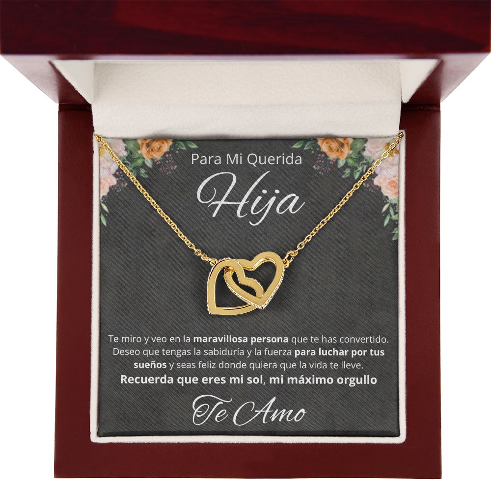 Regalo Para Mi Querida Hija Joya Cumpleaños Quinceañera Collar Mensaje Personalizado De Papa Para Hija Joyería Para Hija De Mamá