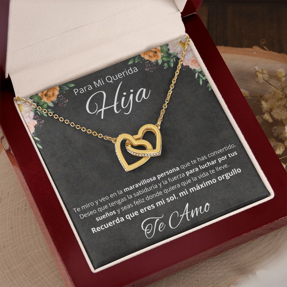 Regalo Para Mi Querida Hija Joya Cumpleaños Quinceañera Collar Mensaje Personalizado De Papa Para Hija Joyería Para Hija De Mamá