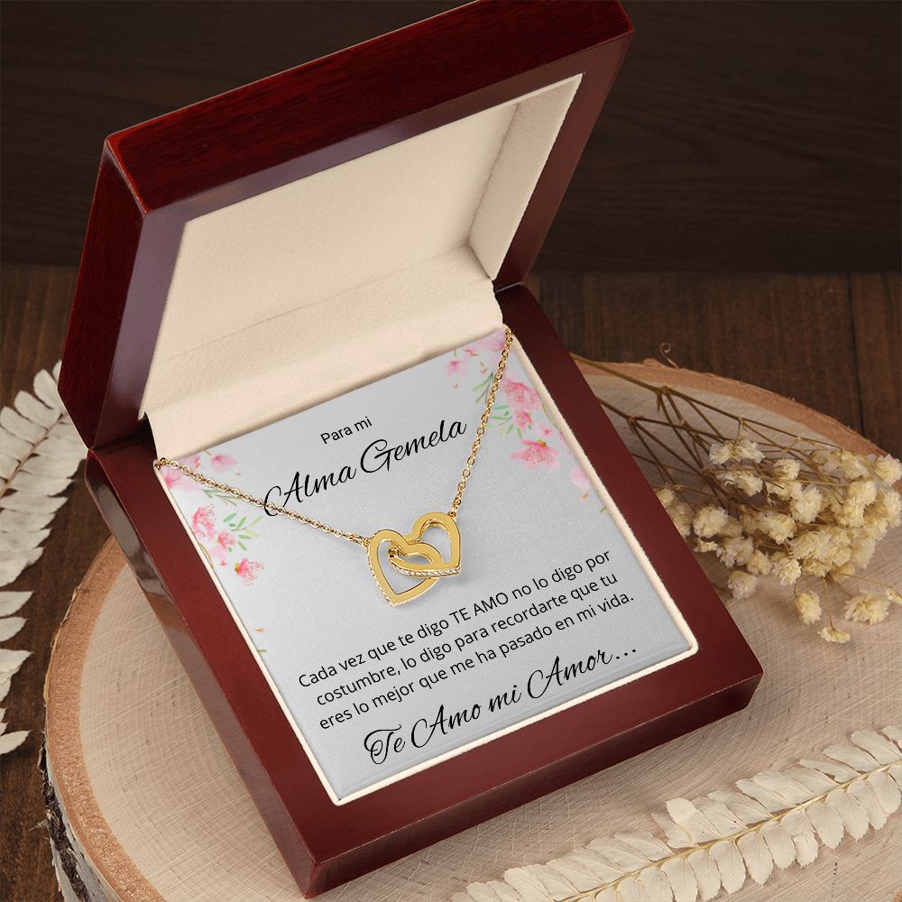 Regalo Esposa Novia Para Mi Alma Gemela Collar De Corazones