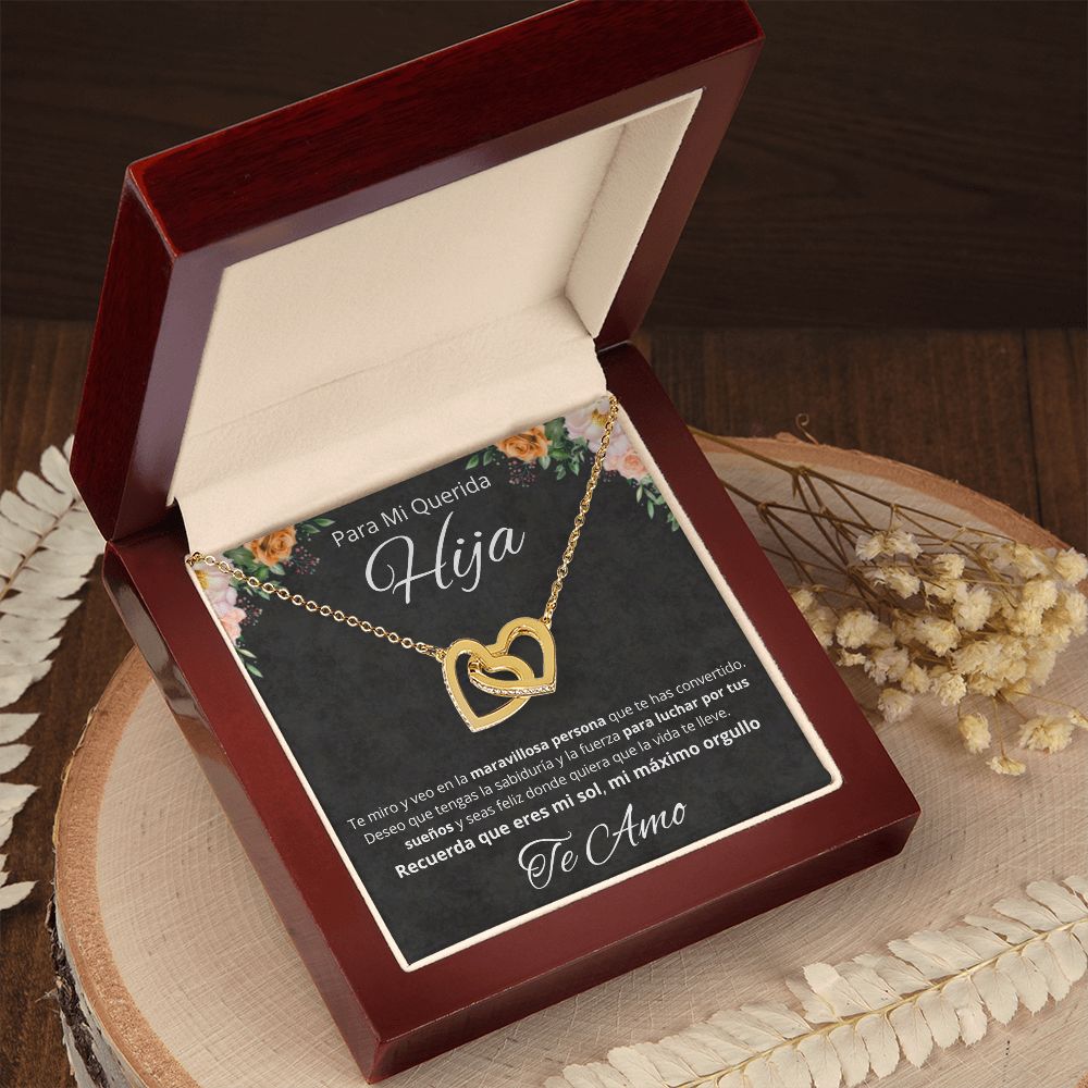 Regalo Para Mi Querida Hija Joya Cumpleaños Quinceañera Collar Mensaje Personalizado De Papa Para Hija Joyería Para Hija De Mamá