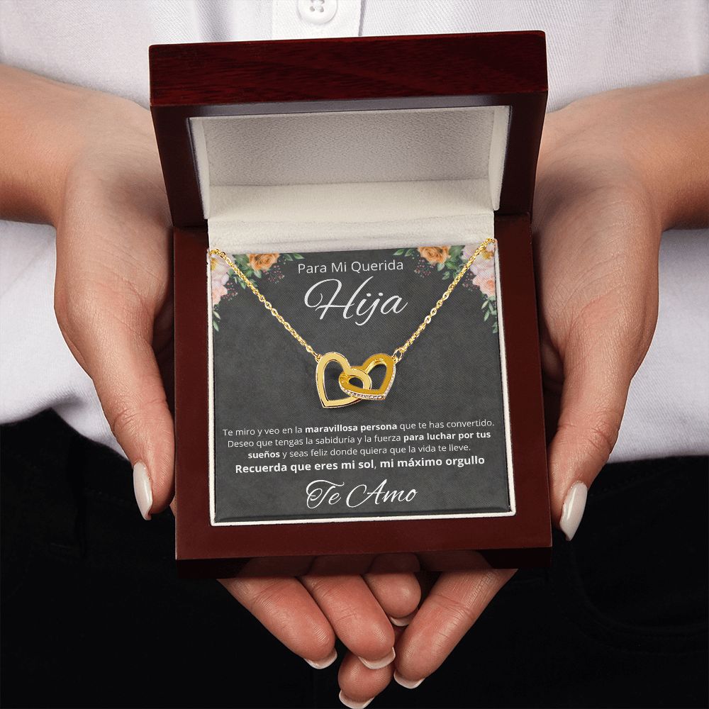 Regalo Para Mi Querida Hija Joya Cumpleaños Quinceañera Collar Mensaje Personalizado De Papa Para Hija Joyería Para Hija De Mamá
