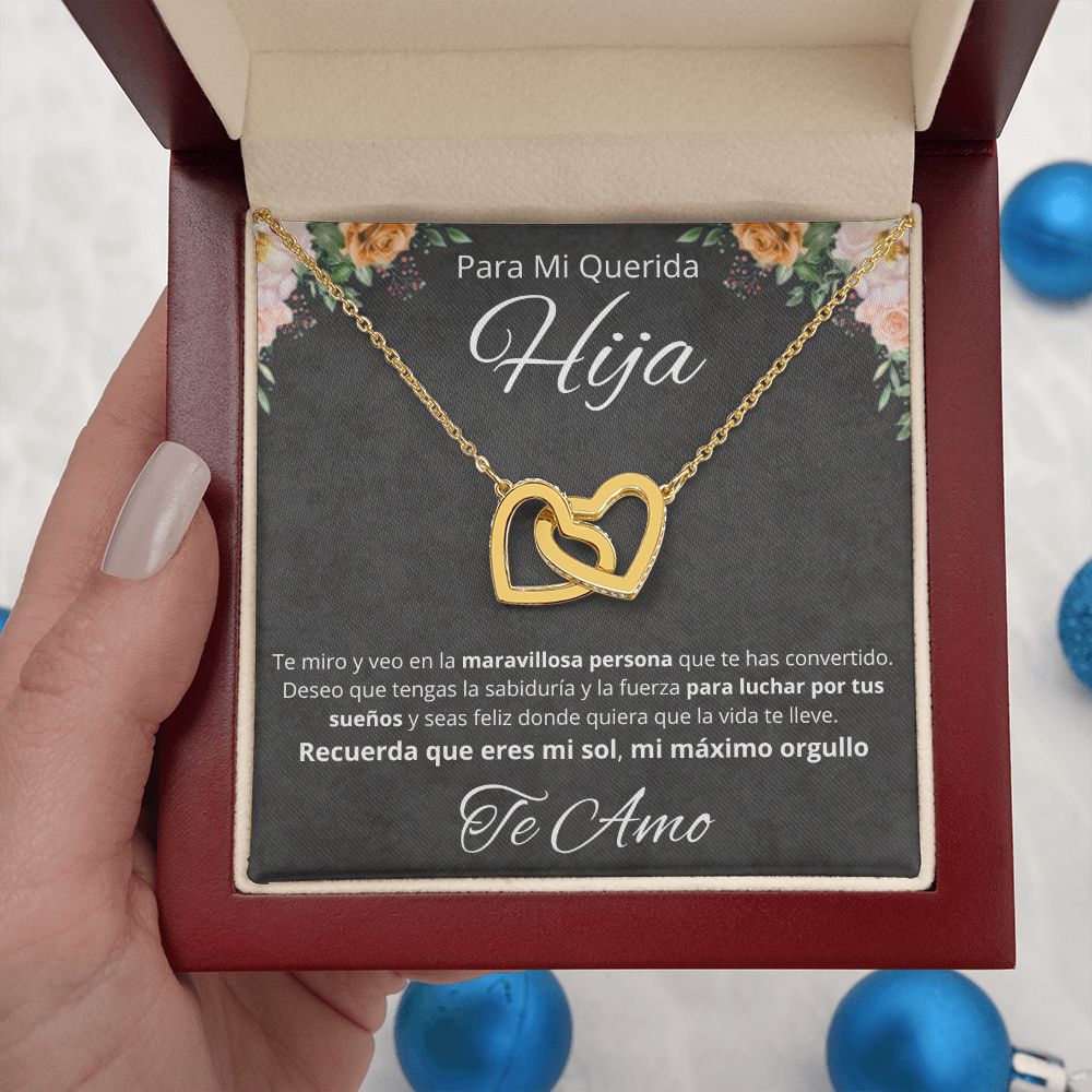 Regalo Para Mi Querida Hija Joya Cumpleaños Quinceañera Collar Mensaje Personalizado De Papa Para Hija Joyería Para Hija De Mamá