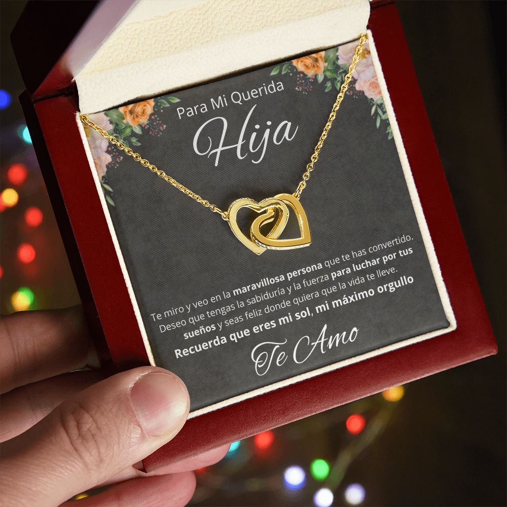 Regalo Para Mi Querida Hija Joya Cumpleaños Quinceañera Collar Mensaje Personalizado De Papa Para Hija Joyería Para Hija De Mamá