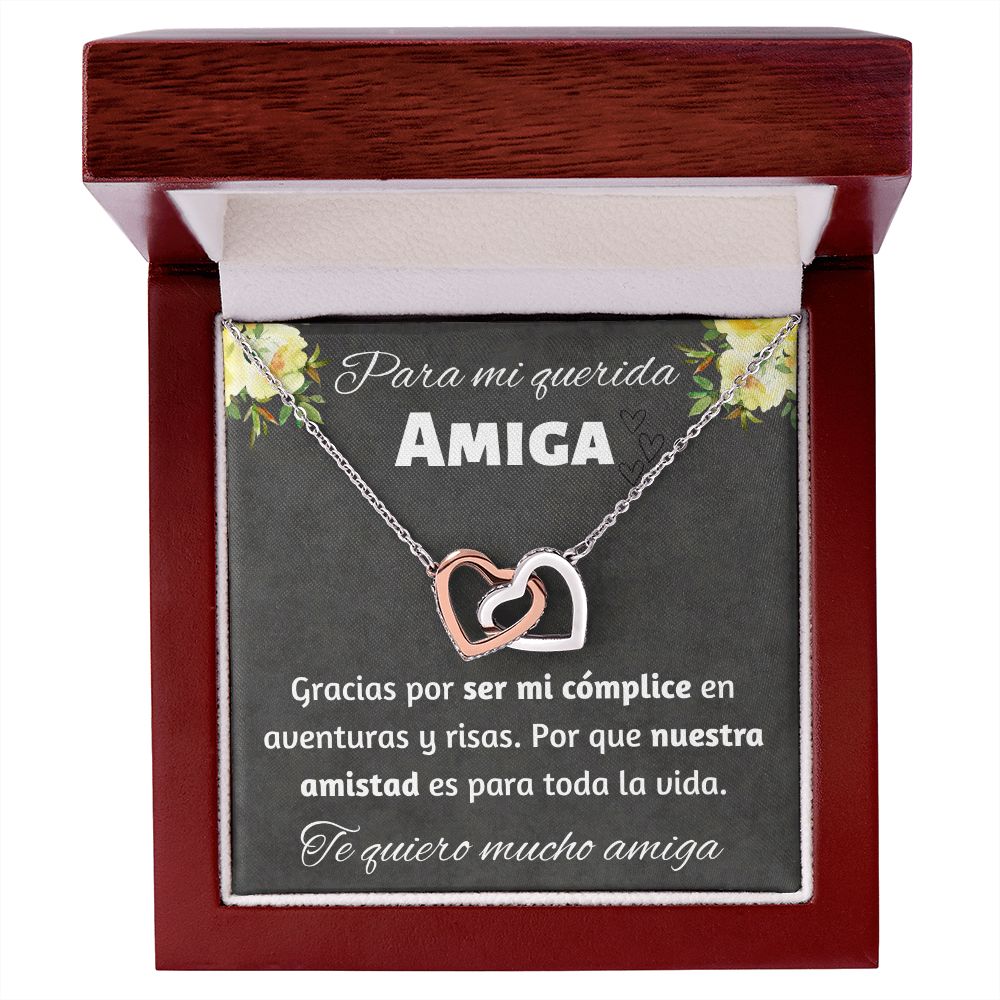Regalo Para Amiga Collar de Corazones Joya Para Mujer Regalo Cumpleaños Para Mejor Amiga