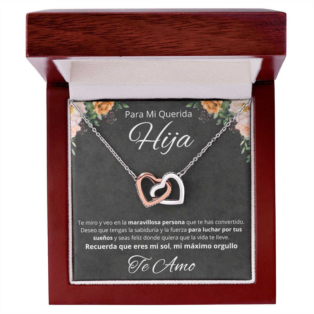 Regalo Para Mi Querida Hija Joya Cumpleaños Quinceañera Collar Mensaje Personalizado De Papa Para Hija Joyería Para Hija De Mamá