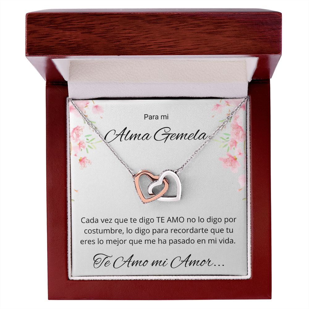 Regalo Esposa Novia Para Mi Alma Gemela Collar De Corazones