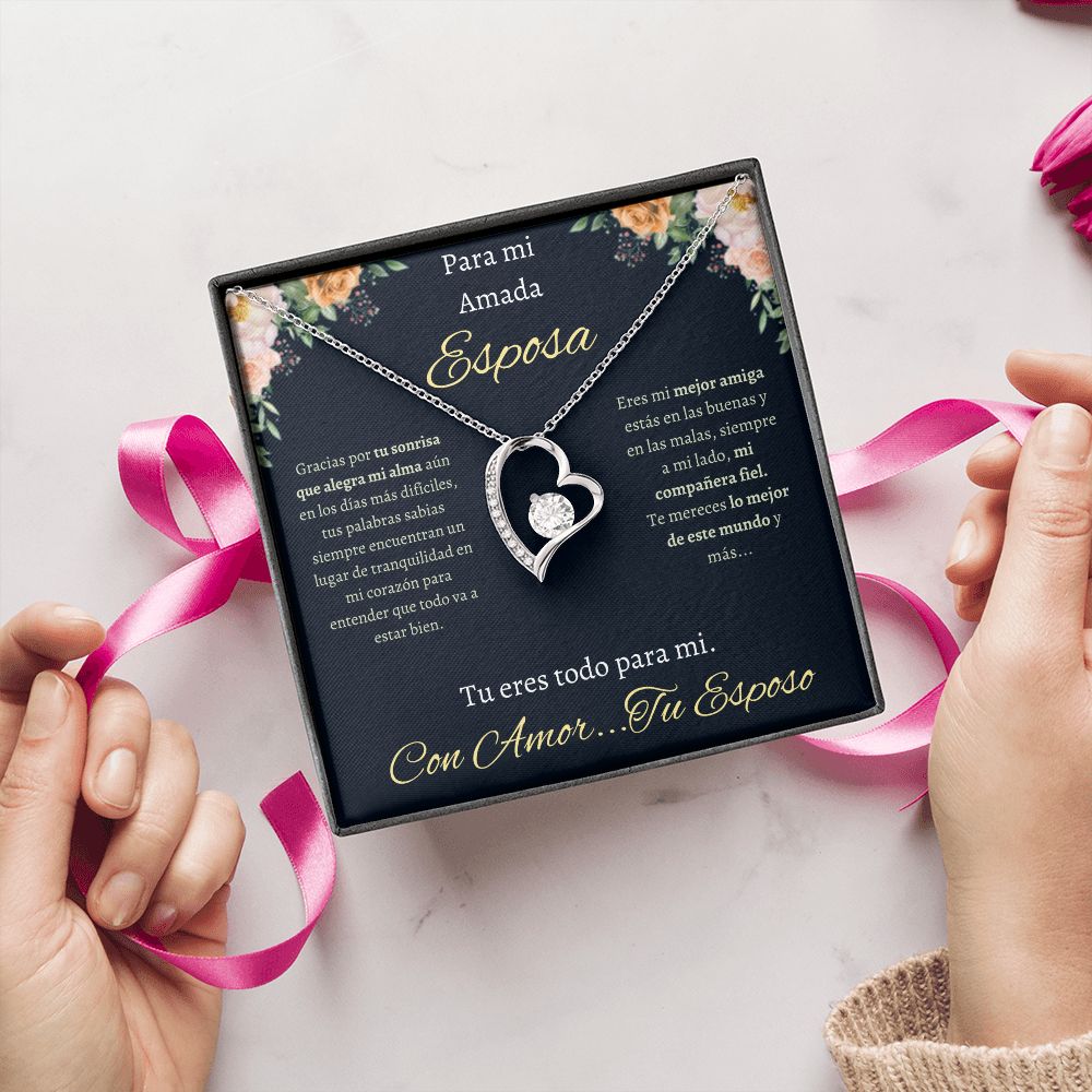 Regalo Para Esposa Collar De Corazon