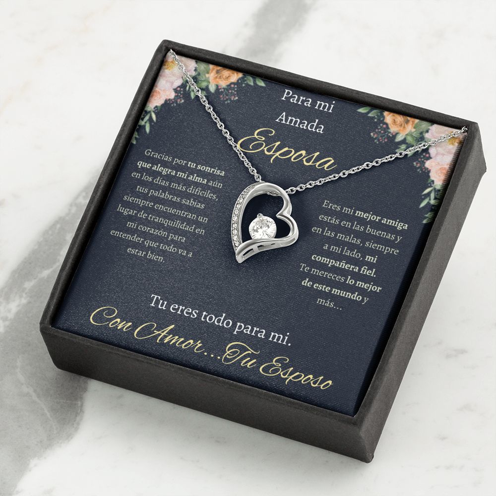 Regalo Para Esposa Collar De Corazon