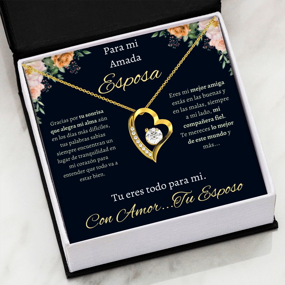 Regalo Para Esposa Collar De Corazon