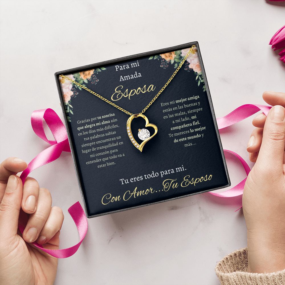 Regalo Para Esposa Collar De Corazon