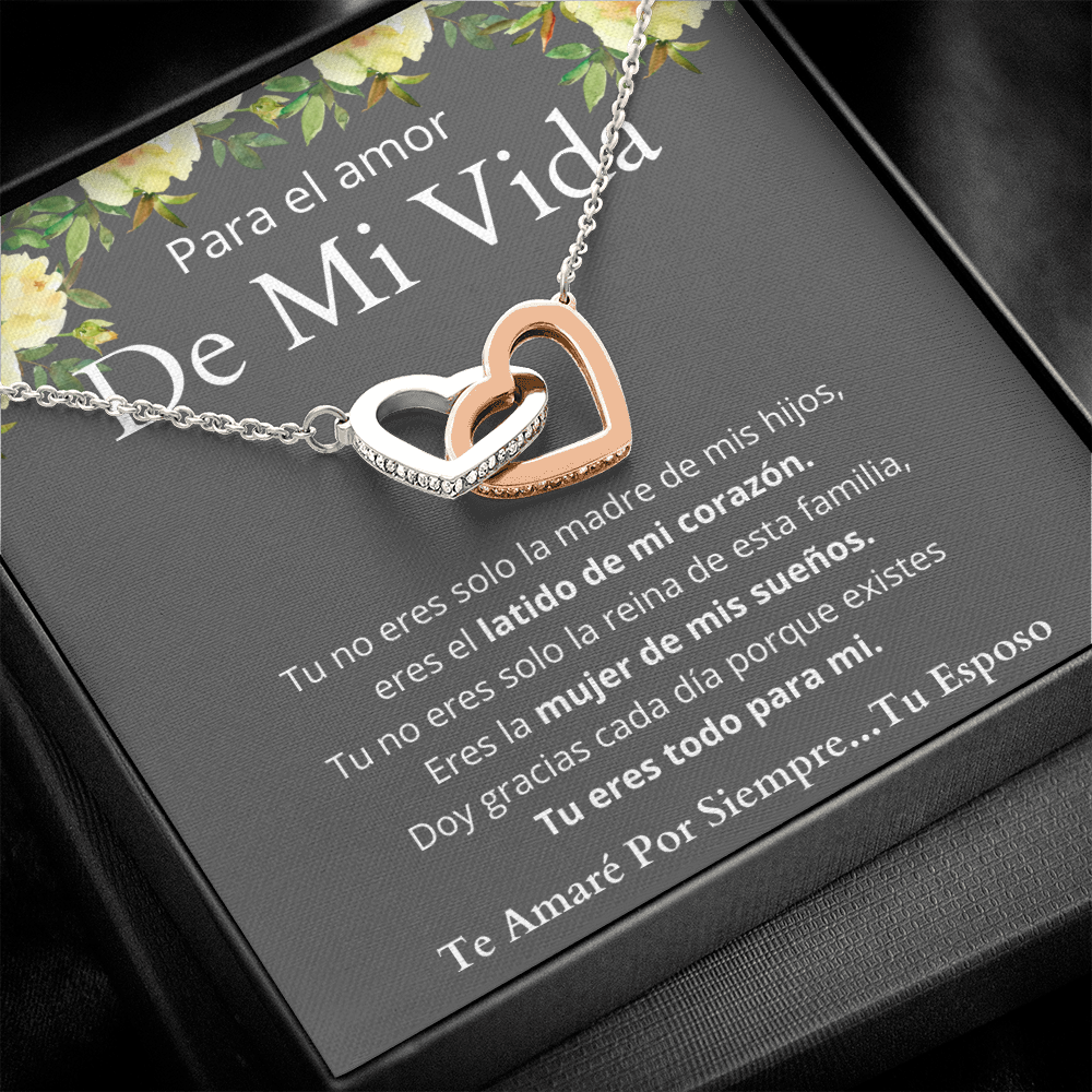 Regalo de Esposo Para Esposa Collar de Corazones Personalizado Para Mujer Regalo de Aniversario Regalo Cumpleaños