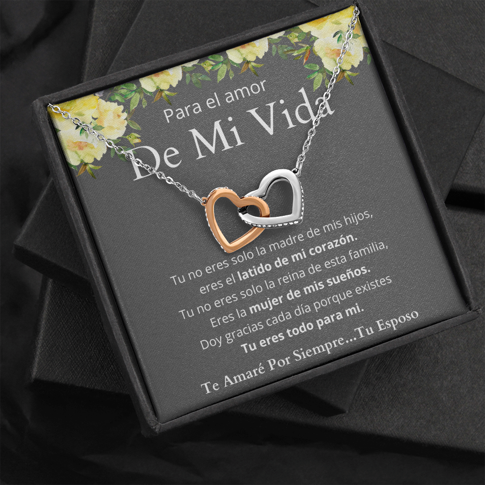 Regalo de Esposo Para Esposa Collar de Corazones Personalizado Para Mujer Regalo de Aniversario Regalo Cumpleaños