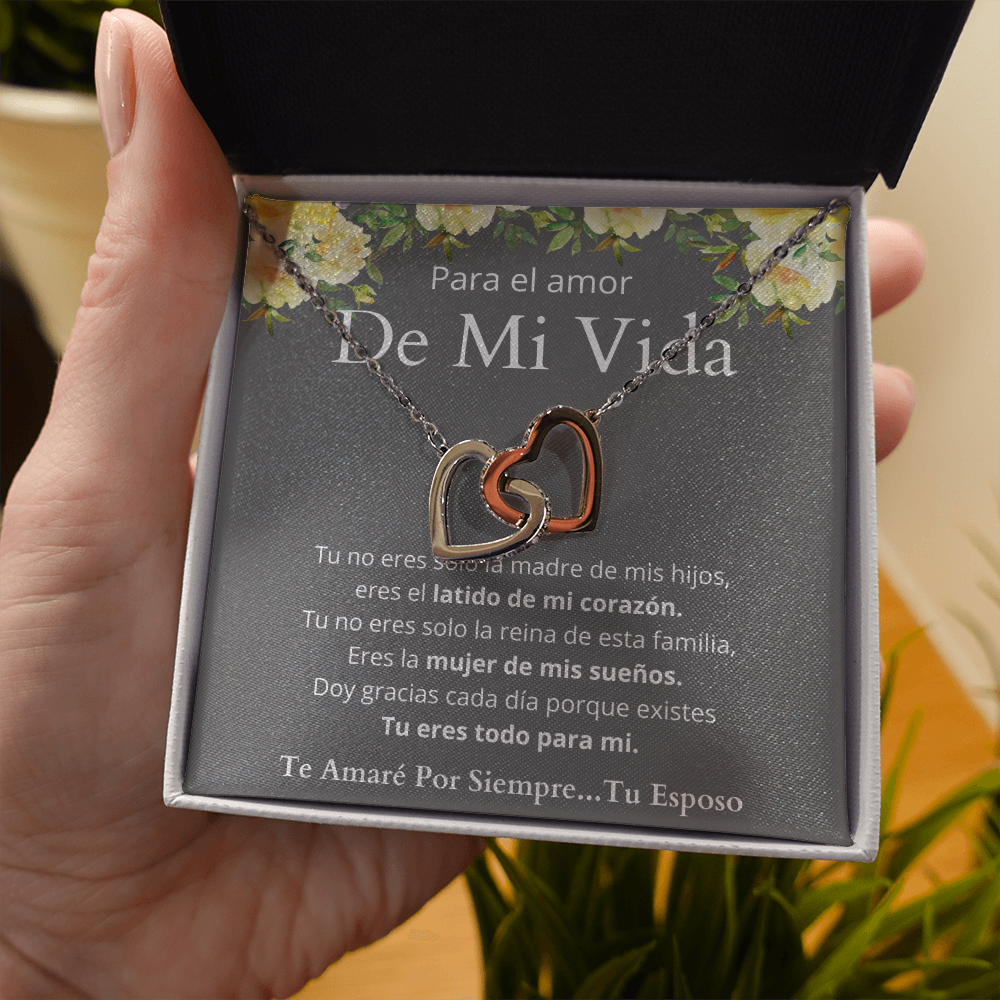 Regalo de Esposo Para Esposa Collar de Corazones Personalizado Para Mujer Regalo de Aniversario Regalo Cumpleaños