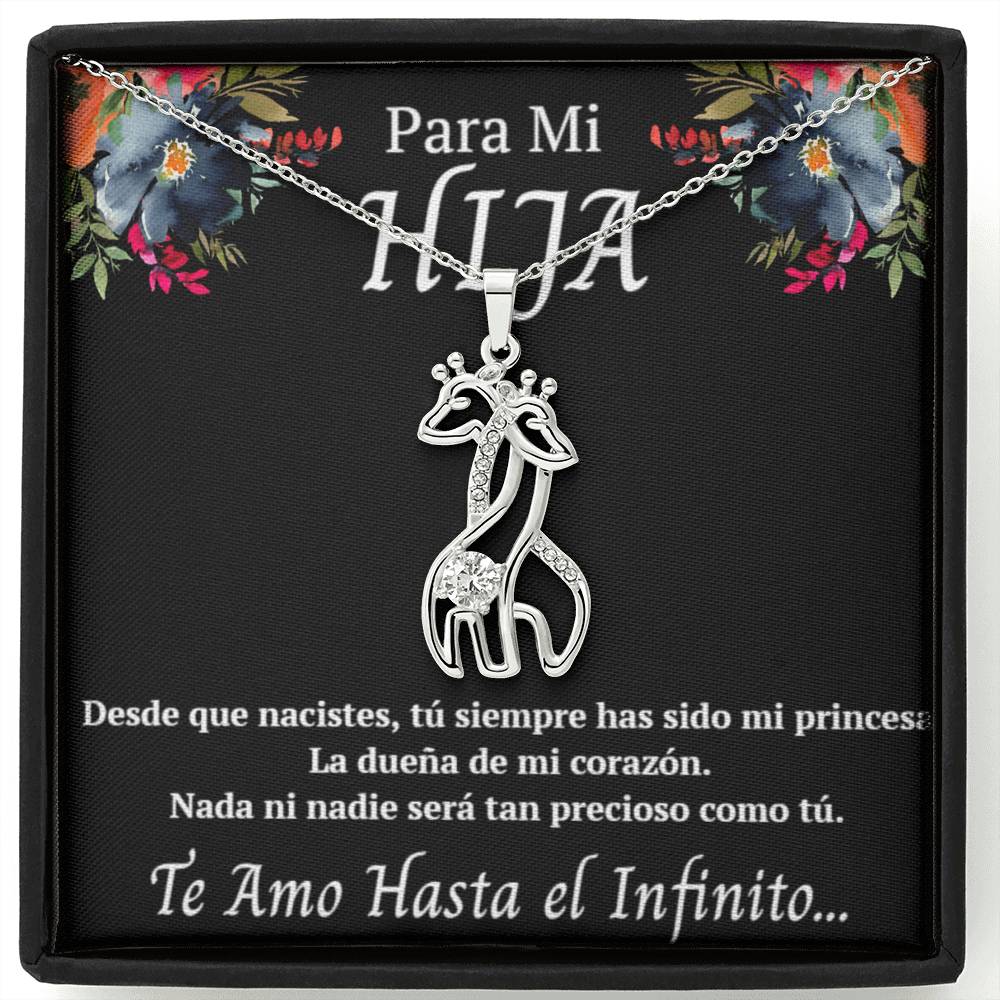 Regalo Para Mi Hija Joyeria Para Mujer Regalo de Padre a Hija Collar Con Colgante De Jirafa