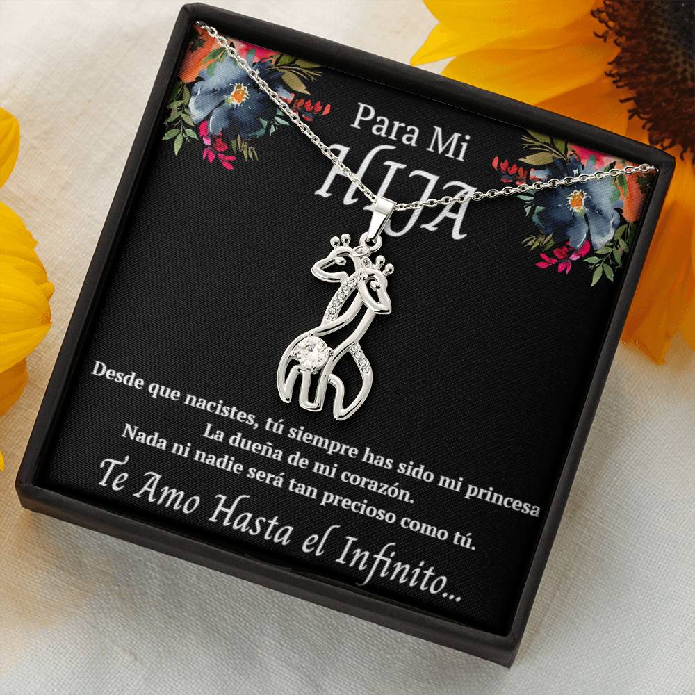 Regalo Para Mi Hija Joyeria Para Mujer Regalo de Padre a Hija Collar Con Colgante De Jirafa