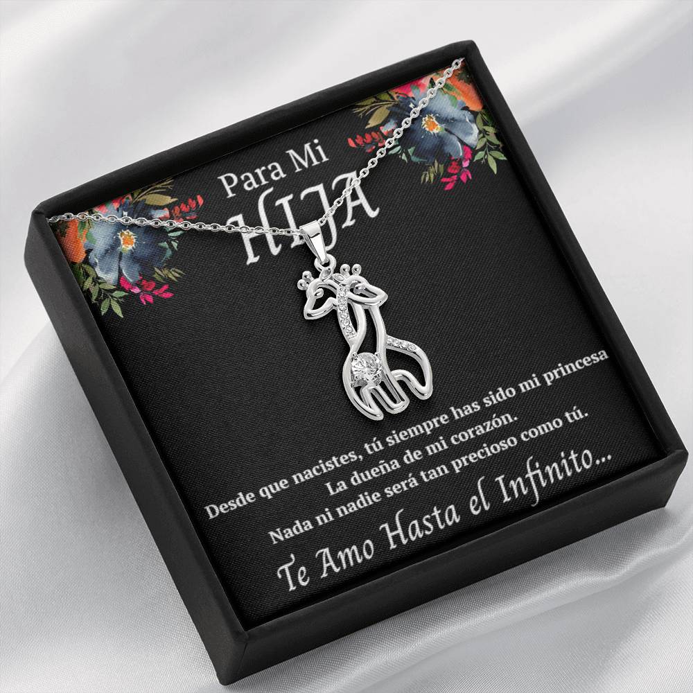 Regalo Para Mi Hija Joyeria Para Mujer Regalo de Padre a Hija Collar Con Colgante De Jirafa