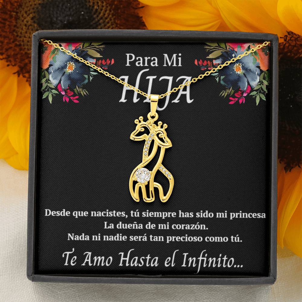Regalo Para Mi Hija Joyeria Para Mujer Regalo de Padre a Hija Collar Con Colgante De Jirafa