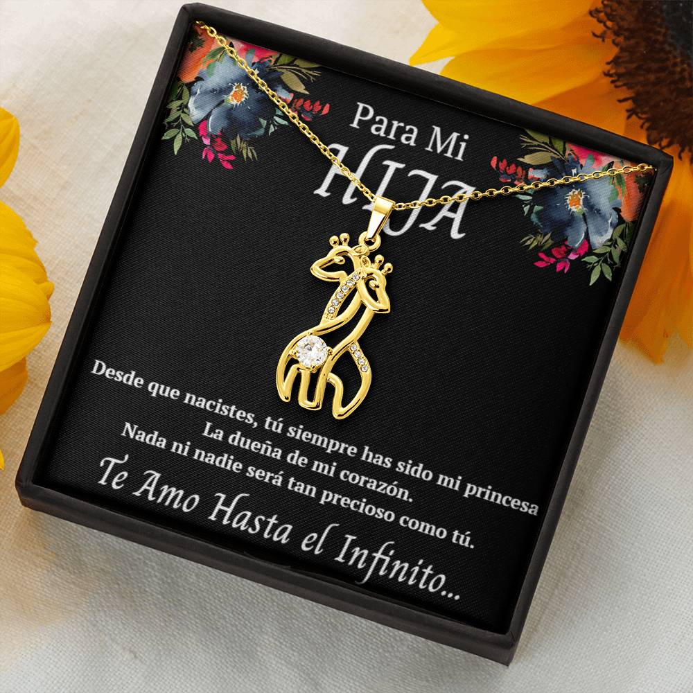 Regalo Para Mi Hija Joyeria Para Mujer Regalo de Padre a Hija Collar Con Colgante De Jirafa