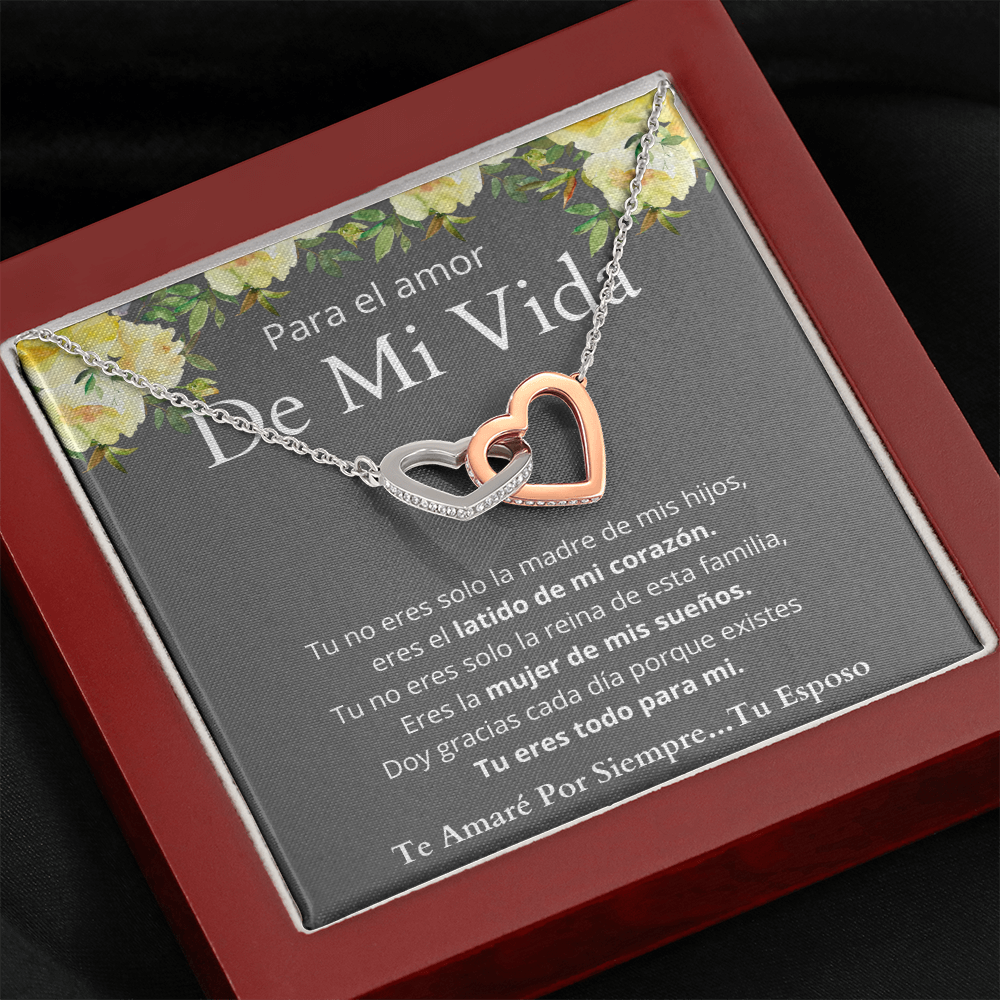 Regalo de Esposo Para Esposa Collar de Corazones Personalizado Para Mujer Regalo de Aniversario Regalo Cumpleaños