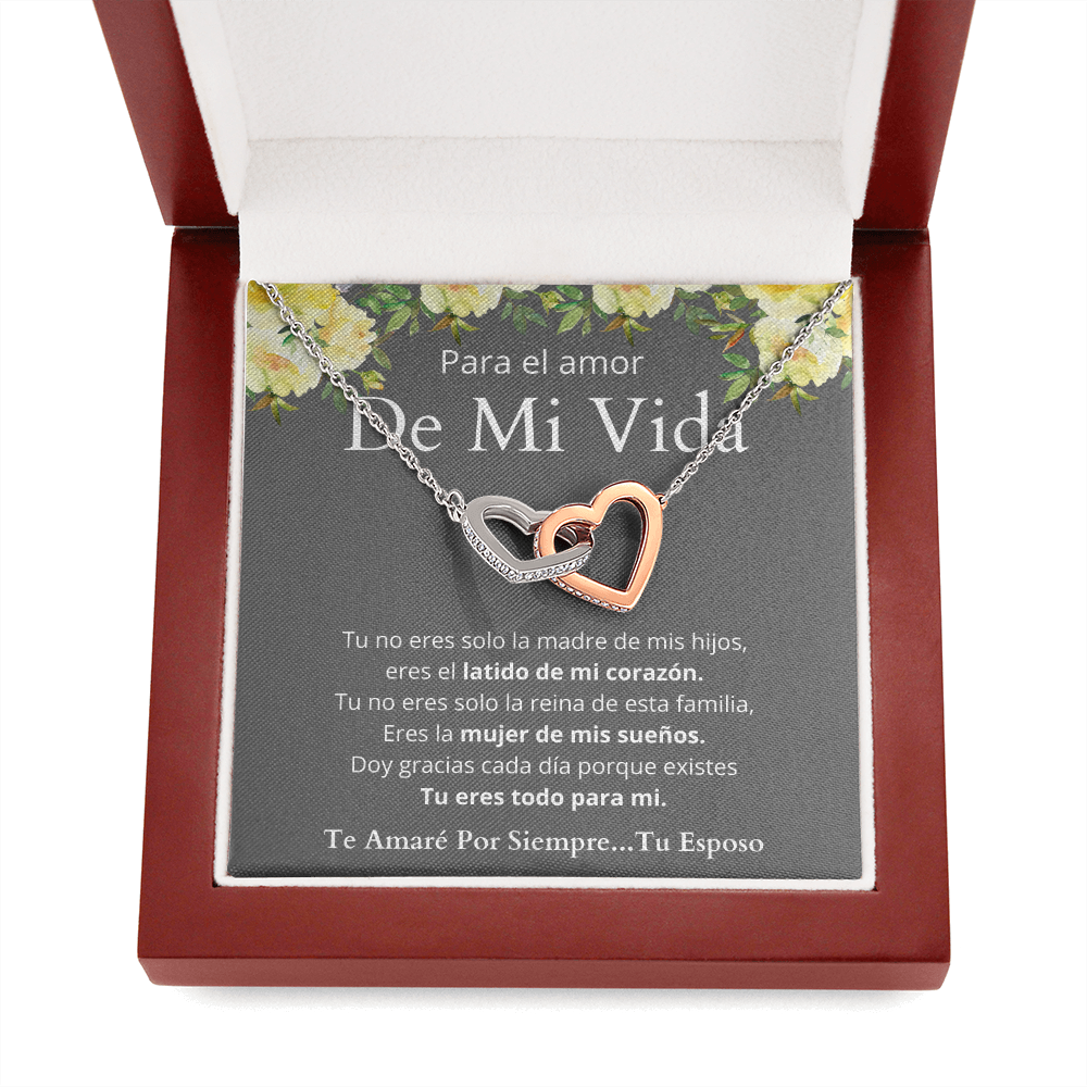 Regalo de Esposo Para Esposa Collar de Corazones Personalizado Para Mujer Regalo de Aniversario Regalo Cumpleaños