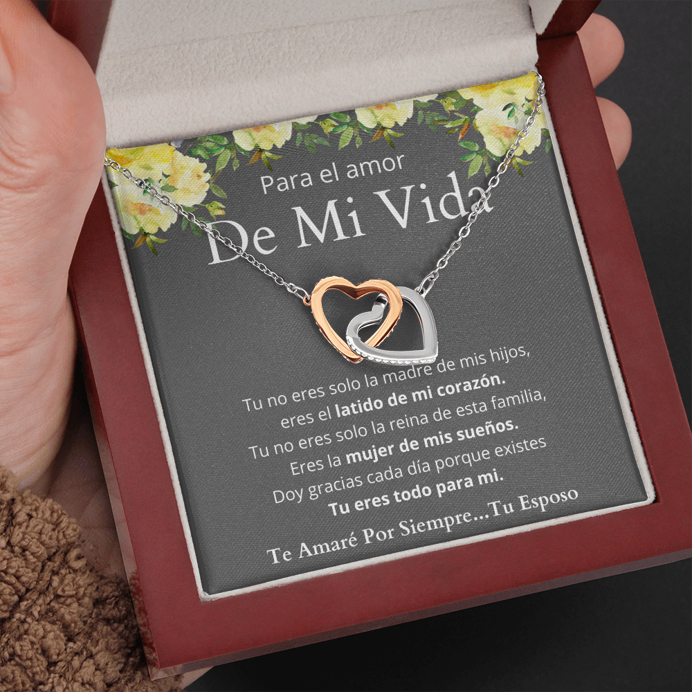 Regalo de Esposo Para Esposa Collar de Corazones Personalizado Para Mujer Regalo de Aniversario Regalo Cumpleaños
