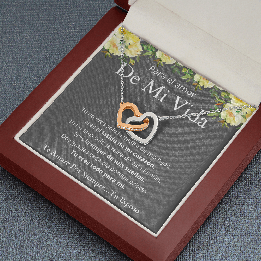 Regalo de Esposo Para Esposa Collar de Corazones Personalizado Para Mujer Regalo de Aniversario Regalo Cumpleaños