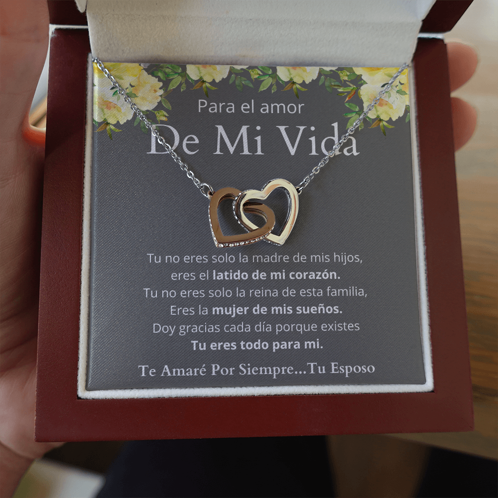 Regalo de Esposo Para Esposa Collar de Corazones Personalizado Para Mujer Regalo de Aniversario Regalo Cumpleaños