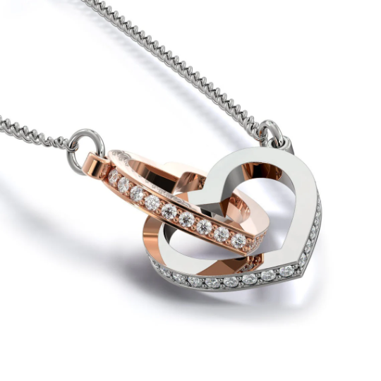 Regalo de Esposo Para Esposa Collar de Corazones Personalizado Para Mujer Regalo de Aniversario Regalo Cumpleaños