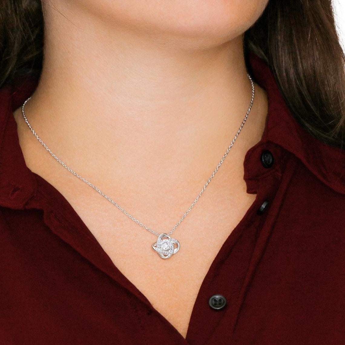 Regalo Para Esposa Gracias Por Tu Sonrisa Collar Con Mensaje Personalizado Para Mi Querida Esposa