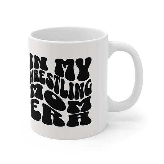 In My Wrestling Mom Wrestling Era - Vintage-Inspired Retro Nostalgic Ceramic Mug 11oz