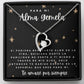Regalo Para Mujer Joya Collar Mensaje Personalizado Para Madre Joyería Para Mamá, Regalo Aniversario de Esposo Para Esposa