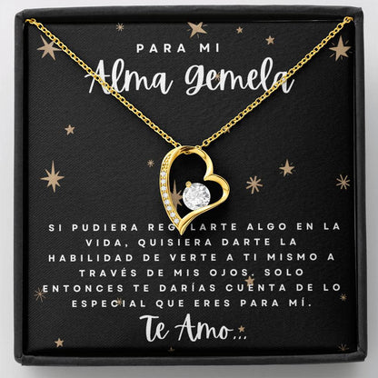 Regalo Para Mujer Collar Regalo De Cumpleaños Para Mi Novia, Pareja, Esposa Aniversario,  En Español  , Celebración Dia De La Madre , Regalo Navidad Para Mi Alma Gemela
