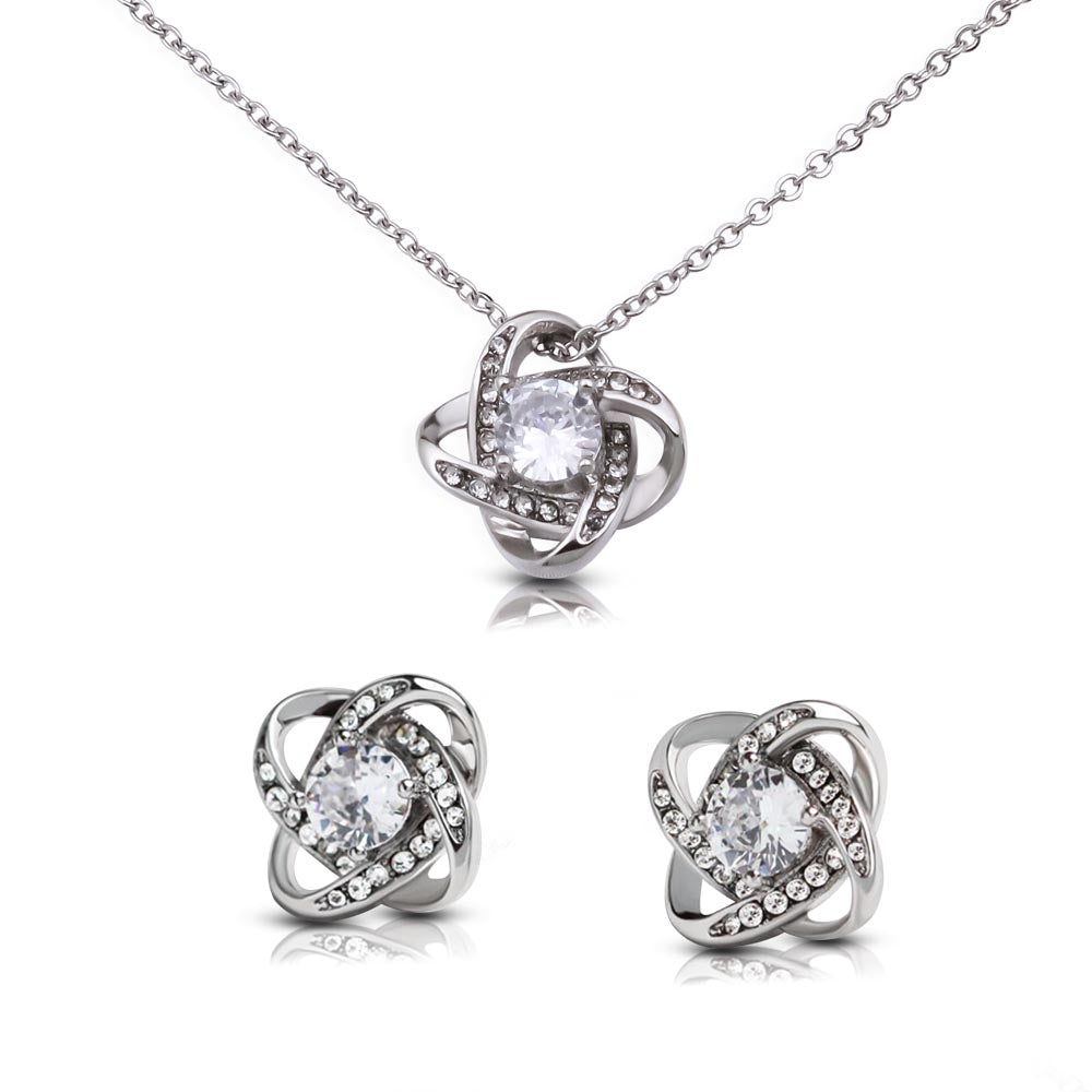 Regalo Para Mi Mejor Amiga Elegante Juego De Collar y Aretes Para Mujer Joyería Best Friend Jewelry Earring & Necklace Set