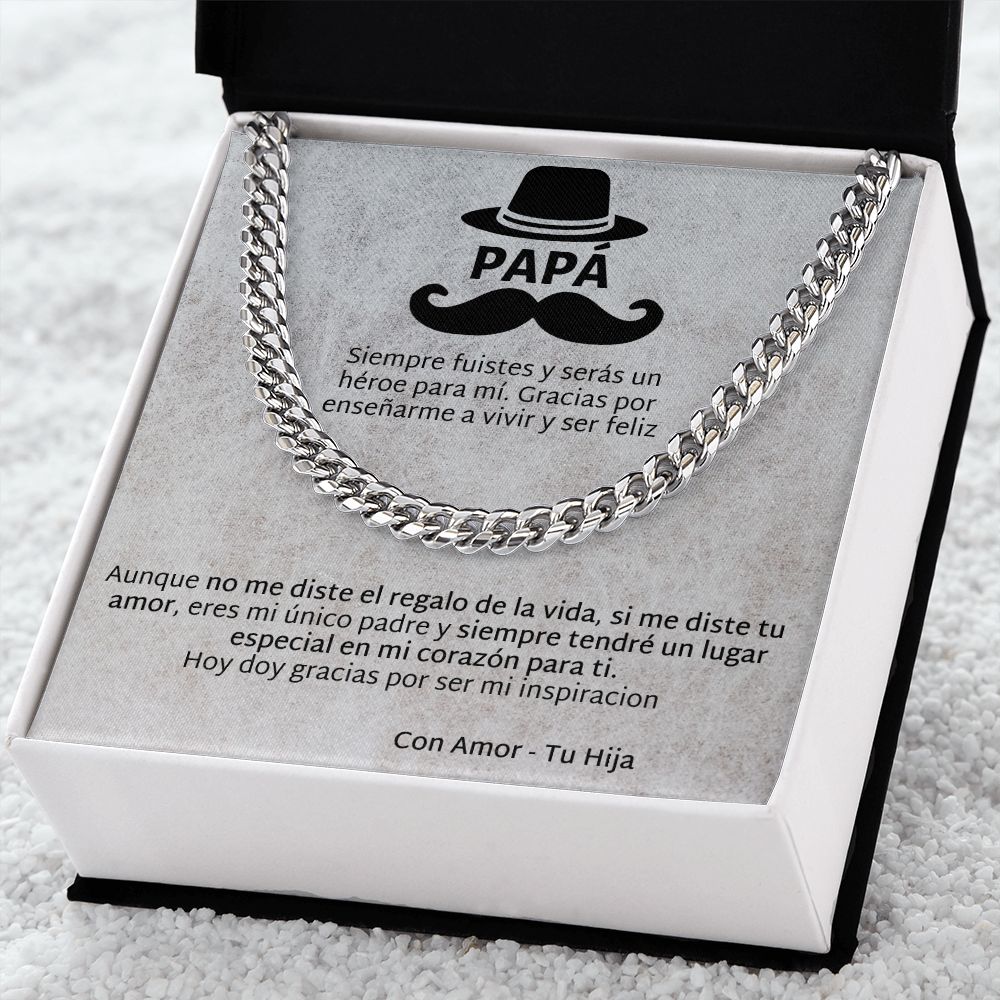 Regalo Para Papá de Hija Father and Daughter Necklace Gift Set